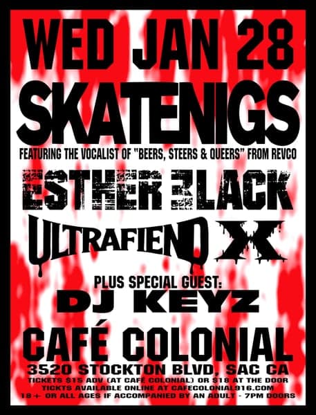 Skatenigs with Esther Black, Ultrafiend X, and DJ Keyz 